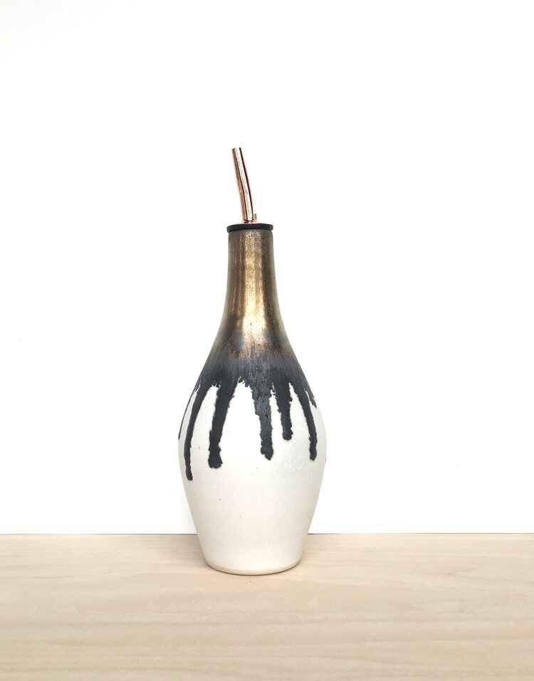 Bronze Drip Oil Bottle