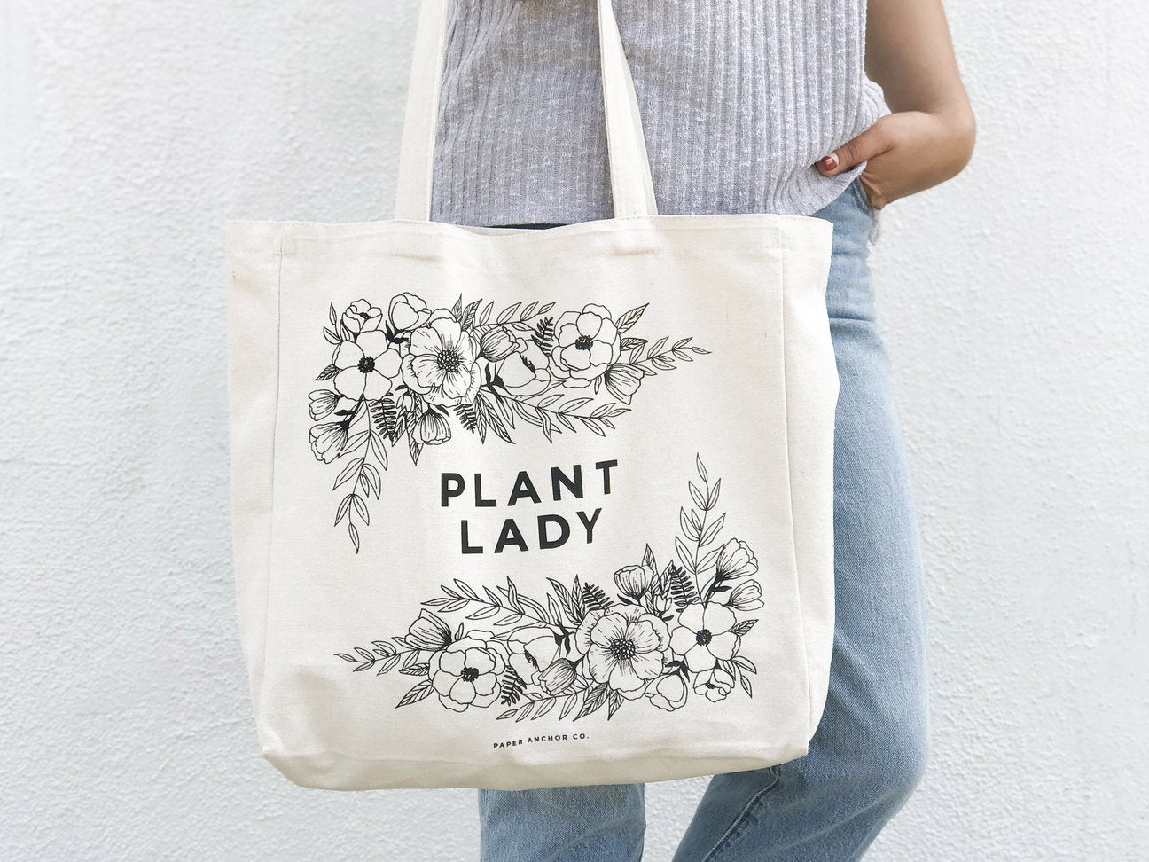 Plant Lady Canvas Tote Bag
